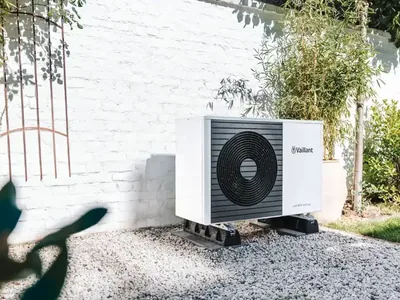 Instalação bomba de calor — detalhe instalação